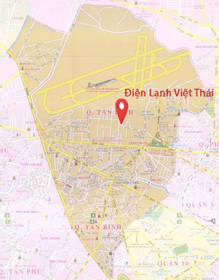 Bản đồ vệ Sinh máy lạnh quận Tân Bình