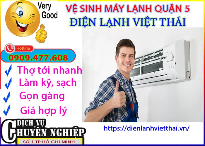 Dịch vụ vệ sinh máy lạnh quận 5