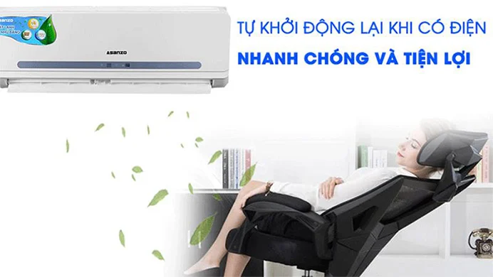 Chế độ máy lạnh tự khởi động lại khi mất điện, vẫn giữ nguyên chế độ hiện có, không phải cài đặt lại