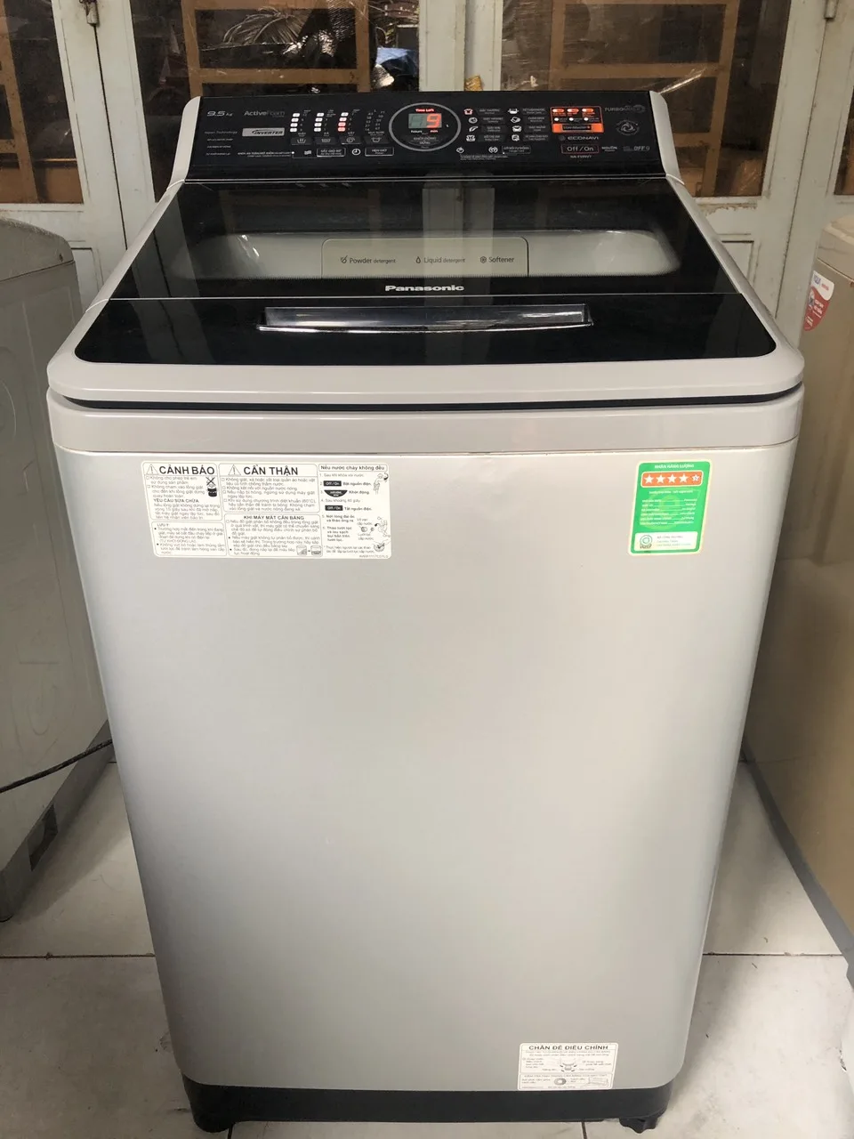 Máy Giặt Panasonic Inverter 9,5 Kg Có Giặt Nước Nóng
