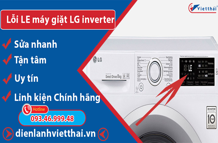 Lỗi LE máy giặt LG inverter